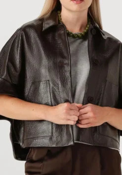 bruine alter ego faux fur jas lena