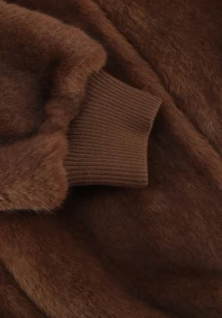 bruine alter ego faux fur jas linn