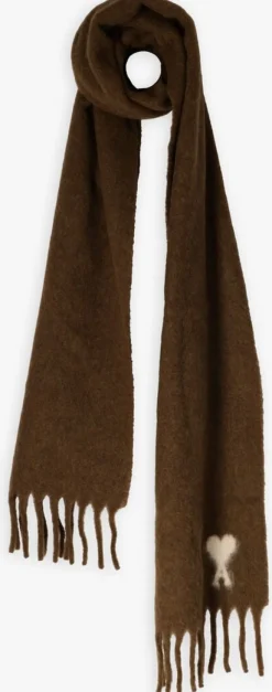 bruine ami paris sjaal sf673 laine