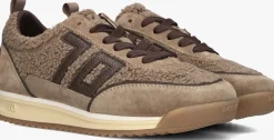 bruine back70 lage sneakers jogger teddy