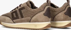 bruine back70 lage sneakers jogger teddy