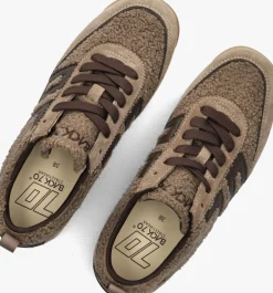 bruine back70 lage sneakers jogger teddy