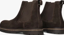 bruine birkenstock chelsea boots highwood slip on men