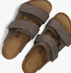 bruine birkenstock slippers uji