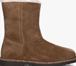 bruine birkenstock snowboots uppsala zip shearling