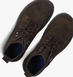 bruine birkenstock veterboots highwood lace mid m