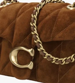 bruine coach handtas qlt tabby 20