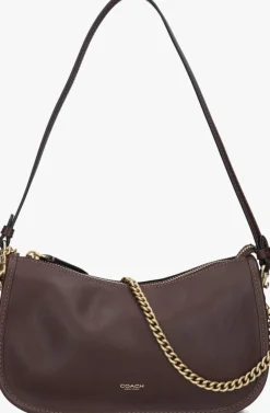 bruine coach handtas waverly bag