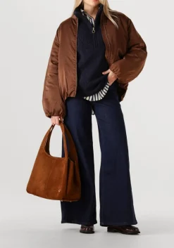 bruine coach schoudertas lana shoulder bag