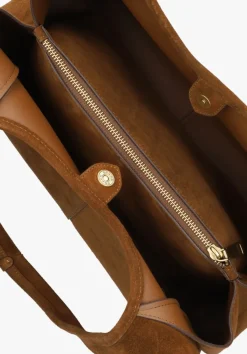 bruine coach schoudertas lana shoulder bag