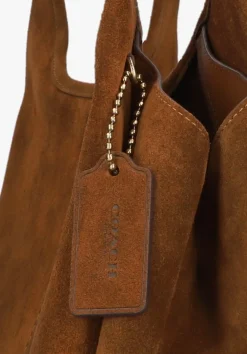 bruine coach schoudertas lana shoulder bag