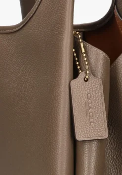 bruine coach schoudertas lana