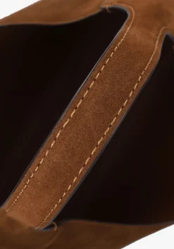 bruine coach schoudertas brooklyn bag 39