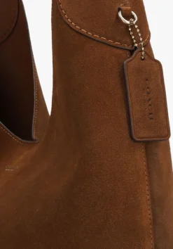 bruine coach schoudertas brooklyn bag 39