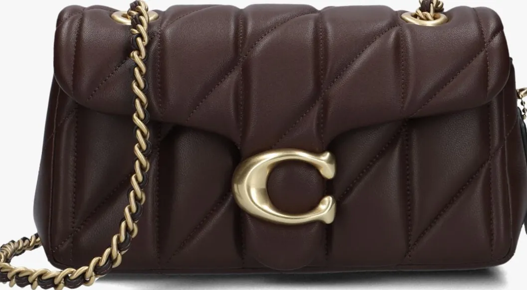 bruine coach schoudertas tabby 20 qlt