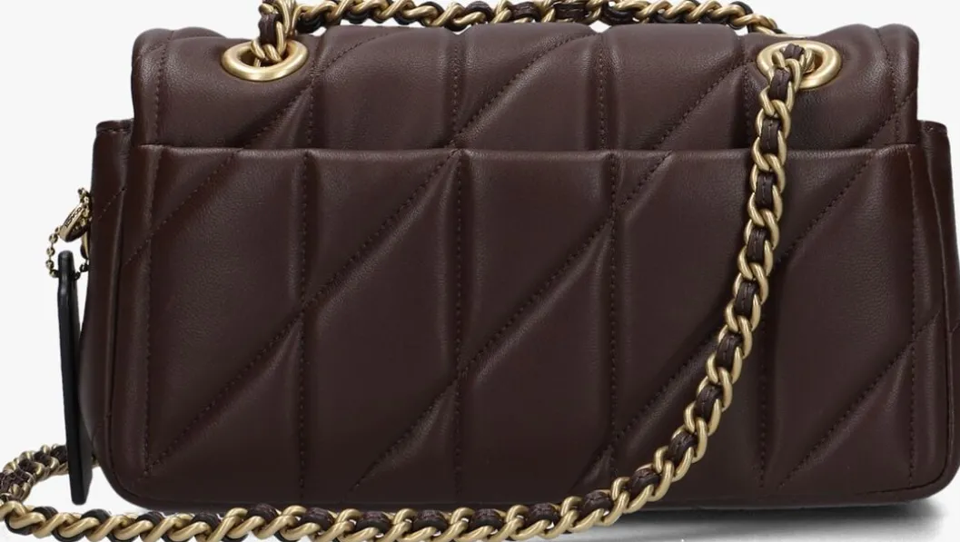 bruine coach schoudertas tabby 20 qlt