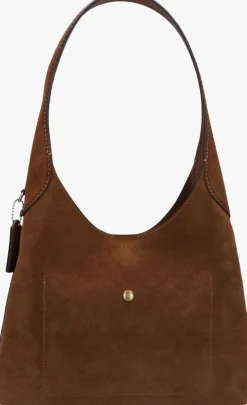 bruine coach schoudertas brooklyn 28