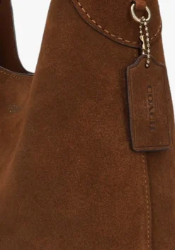 bruine coach schoudertas brooklyn 28