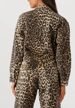 bruine co'couture blouses leocc denim crop shirt