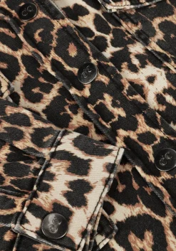 bruine co'couture blouses leocc denim crop shirt