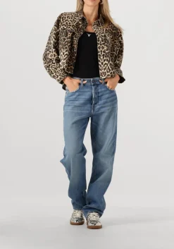 bruine co'couture blouses leocc denim crop shirt