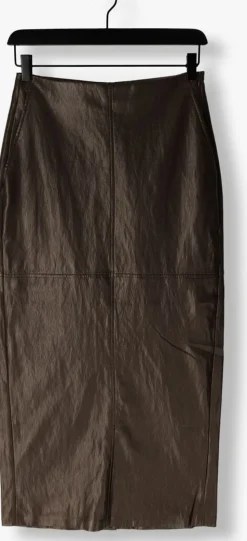 bruine co'couture midirok gitt floor skirt