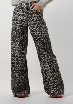 bruine co'couture straight leg jeans leo denim panel pant