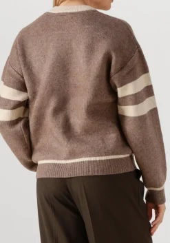 bruine co'couture trui row coco logo knit