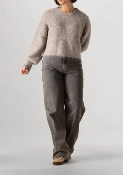 bruine co'couture truien/vesten coralee crop knit