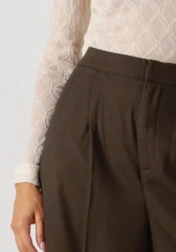 bruine copenhagen muse wijde broek cmtailor-pants