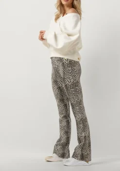 bruine deblon sports flared broek celine flared leggings