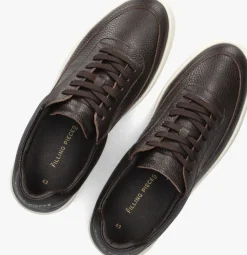 bruine filling pieces lage sneakers mondo grain