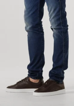 bruine filling pieces lage sneakers mondo grain