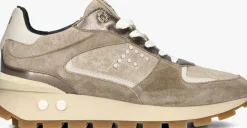 bruine floris van bommel lage sneakers sfw-10084 blokki