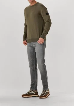 bruine floris van bommel lage sneakers sfm-10156 de grommer