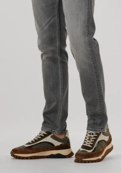 bruine floris van bommel lage sneakers sfm-10156 de grommer