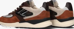 bruine floris van bommel lage sneakers sfm-10154 de treener