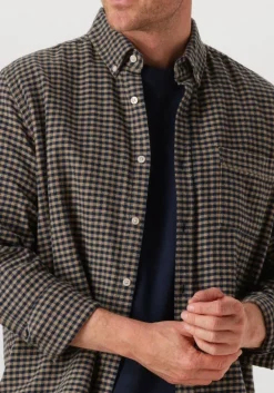 bruine forét casual overhemd creek flannel shirt