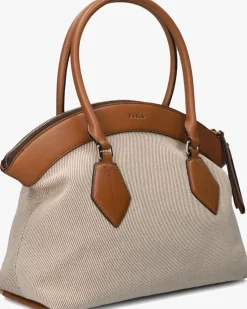 bruine furla handtas erica m tote