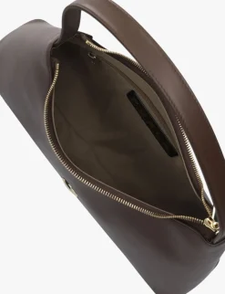 bruine furla schoudertas diamante s shoulder bag