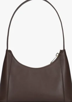 bruine furla schoudertas diamante mini shoulder bag