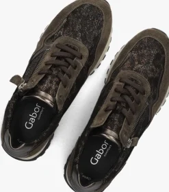 bruine gabor lage sneakers 378