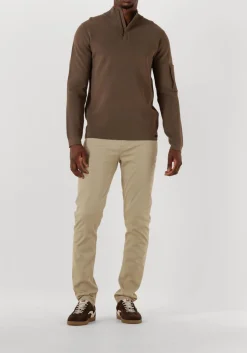 bruine genti trui turtle zip