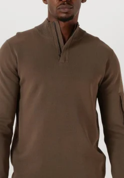 bruine genti trui turtle zip