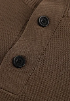 bruine genti trui turtle 3 button ls