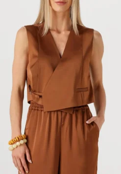 bruine gestuz gilet gzjessie waistcoat