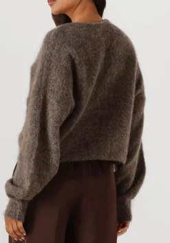 bruine gestuz vest gzdebbie cardigan