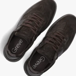 bruine greve lage sneakers wave 2223