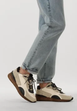 bruine greve lage sneakers walker h 7285