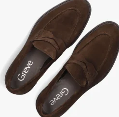 bruine greve loafers cabernet 4334